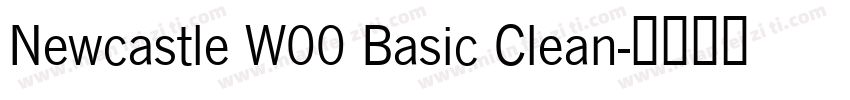 Newcastle W00 Basic Clean字体转换